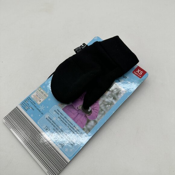 New NWT Lily & Dan Childrens Touchscreen Mittens Gloves XS Age 2-4 Black - Picture 2 of 3